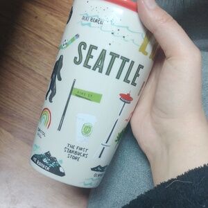 Starbucks travel mug Seattle